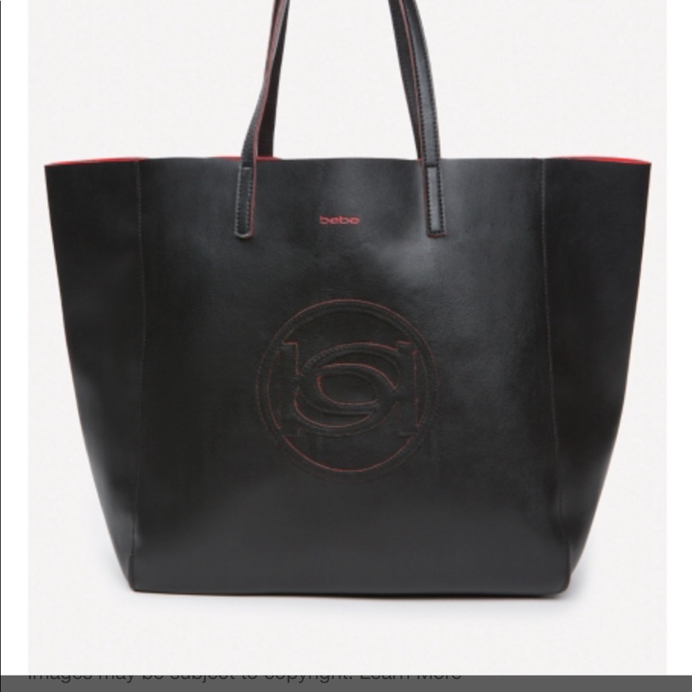 Bebe Black Friday Tote Faux Leather BNWT
